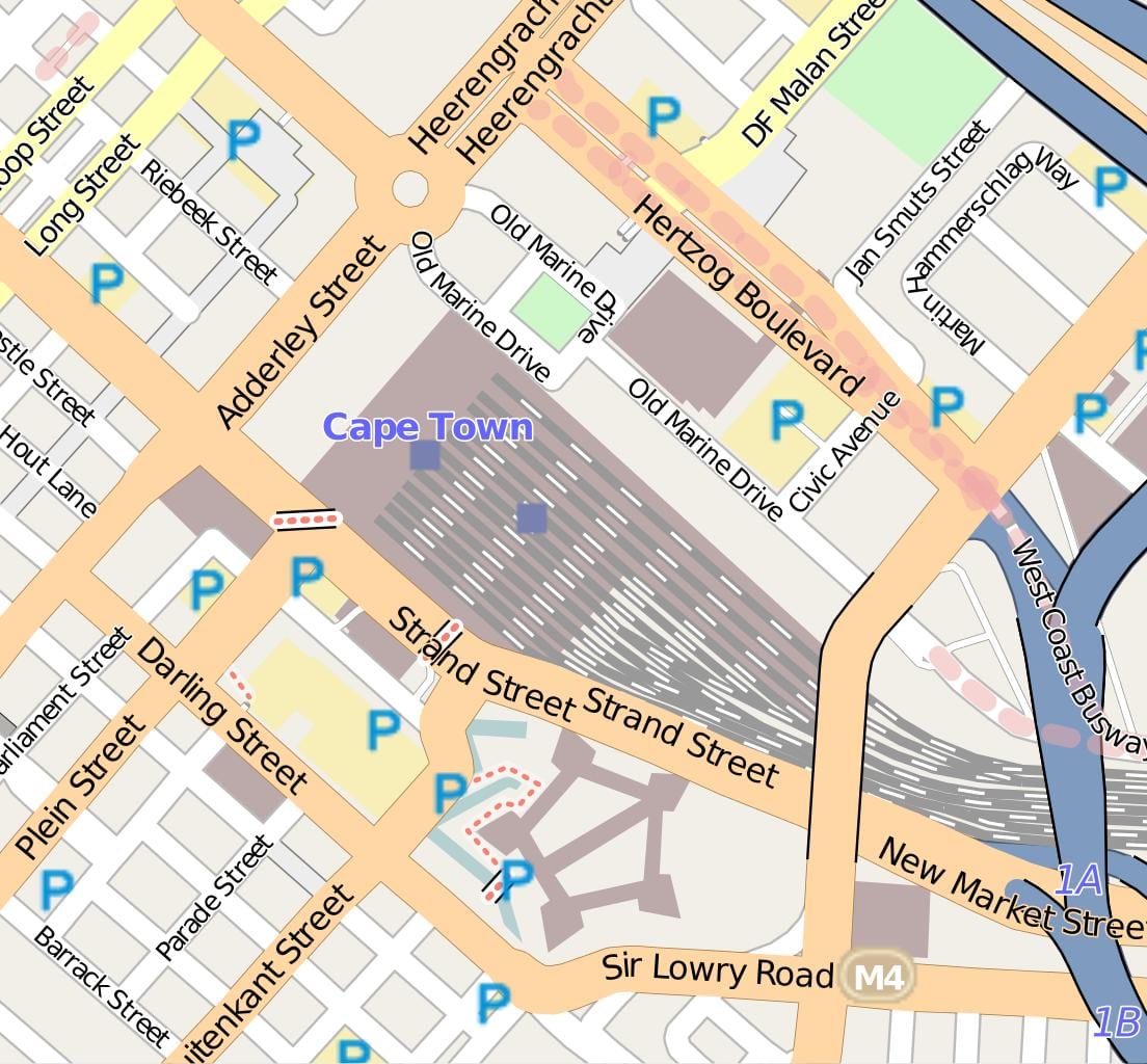 地图营房开普敦街道
