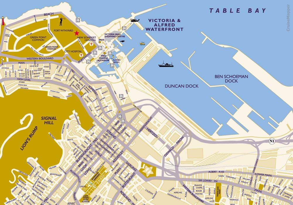 港口的开普敦活地图