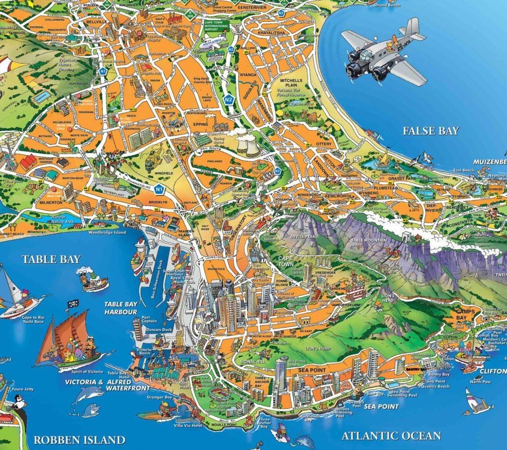 地图普敦港