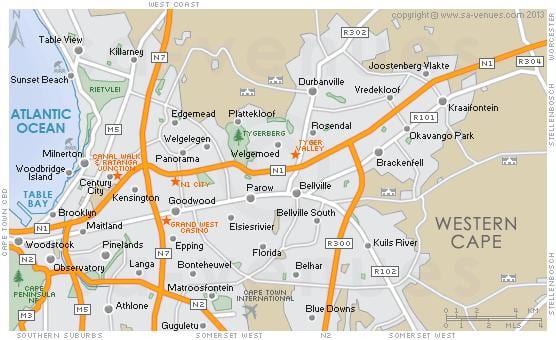 地图plattekloof