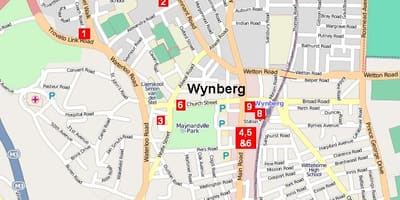  地图wynberg开普敦