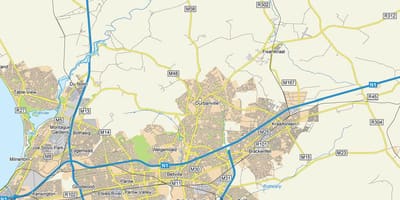 地图德班郊区