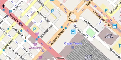 地图heerengracht开普敦街道