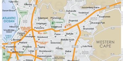 地图plattekloof开普敦